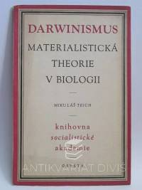 Teich, Mikuláš, Darwinismus: Materialistická theorie v biologii, 1951