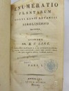 Link, Heinrich Friedrich, Enumeratio Plantarum Horti Regii Botanici Berolinensis Altera, Pars I., 1821