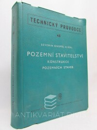 Ondřej, Severin, Pozemní stavitelství - Konstrukce pozemních staveb, 1964