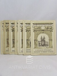 kolektiv, autorů, Umělecké památky 2-8: Chrám týnský, Zámek Kratochvíle, Mistr Jan Hus, Pražská domovní znamení, Litomyšl, Zmizelá Plzeň, Veltrusy, 1916