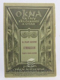 Novotný, František, Gymnasion - Úvahy o řecké kultuře, 1922