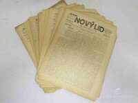 Pokorný, Fr. V., Nový lid: List pro vzdělání lidu 2-4, 6-7, 9, 11-12, 20-22, 47-52, 1920