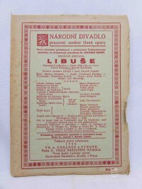 Smetana, Bedřich, Libuše; Slavnostní zpěvohra o třech jednáních na slova Josefa Wenziga, 1945