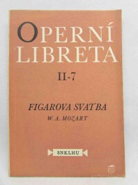 Mozart, Wolfgang Amadeus, Figarova svatba, 1956