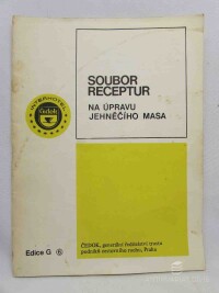 kolektiv, autorů, Soubor receptur na úpravu jehněčího masa, 1986