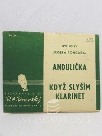 Poncar, Josef, Dvě polky: Andulička, Když slyším klarinet, 1946