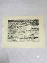 Štika, Karel, Krajem kamenitým: Krajina v dešti, 1949