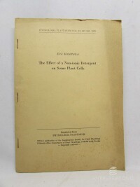 Haapala, Eva, The Effect of a Non-ionie Detergent on Some Plant Cells, 1969