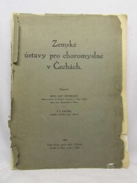 Heveroch, Antonín, Frabša, František Salesius, Zemské ústavy pro choromyslné v Čechách, 1926