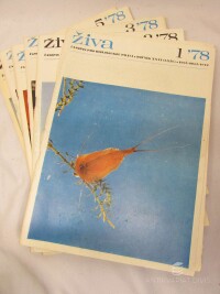 kolektiv, autorů, Živa - časopis pro biologickou práci 1-6/78, r. XXVI (LXIV), 1978