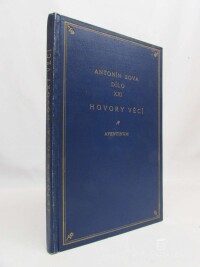 Sova, Antonín, Hovory věcí, 1929