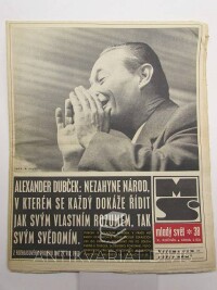 kolektiv, autorů, Mladý svět ročník X. číslo 38, 1968