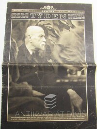 kolektiv, autorů, Pestrý týden ročník XII. číslo 38, Profesor Dr. Tomáš Garrigue Masaryk, President - Osvoboditel, 1937