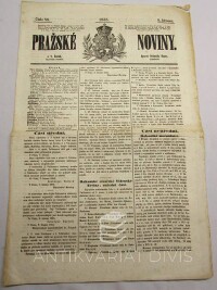 kolektiv, autorů, Pražské noviny číslo 58, 1855