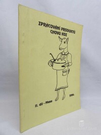 Urban, Jan, Mátlová, Věra, Větrovcová, Lydie, Zpracování produktů chovu koz: II. díl - Maso, 1997