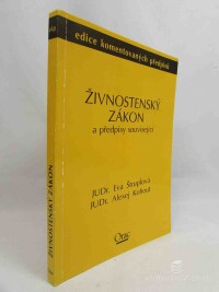 Kohout, Alexej, Štruplová, Eva, Živnostenský zákon a předpisy související, 1998