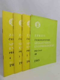 kolektiv, autorů, Zprávy Československé společnosti entomologické při ČSAV 1985, No. 1-4, 1985