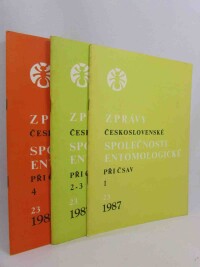 kolektiv, autorů, Zprávy Československé společnosti entomologické při ČSAV 1987, No. 1-4, 1987