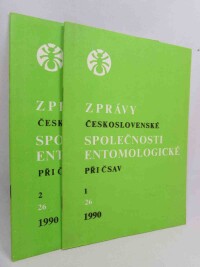 kolektiv, autorů, Zprávy Československé společnosti entomologické při ČSAV 1990, No. 1-2, 1990