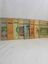 kolektiv, autorů, Brouček - Časopis nejmladších čtenářů 1947-1948, ročník III, čísla 2, 7, 8-9, 11, 12, 13, 14, 15, 17, 1947