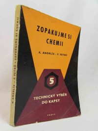 Andrlík, Karel, Petrů, František, Zopakujme si chemii, 1958