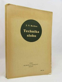 Bečka, Josef Václav, Technika slohu, 1938