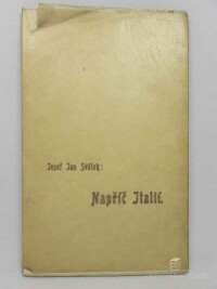 Svátek, Josef Jan, Napříč Italií, 1908