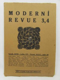 kolektiv, autorů, Moderní Revue 3, 4, ročník 27, svazek XXXVI, sešit 297, 1921