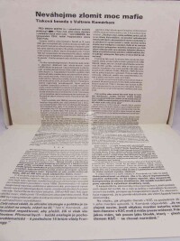 kolektiv, autorů, Neváhejme zlomit moc mafie - Tisková beseda s Valtrem Komárkem, 1989