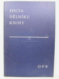kolektiv, autorů, Pocta dělníku knihy, 1985