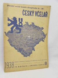 kolektiv, autorů, Český včelař 1938, sešit 8, 1938