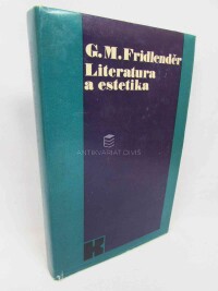 Fridlenděr, Georgij Michajlovič, Literatura a estetika, 1976
