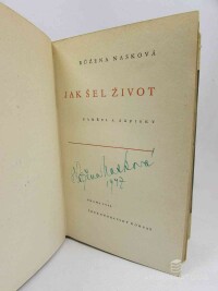 Nasková, Růžena, Jak šel život: Paměti a zápisky, 1942