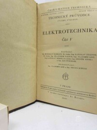 List, Vladimír, Schultz, Bruno, Elektrotechnika V., 1943