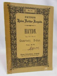 Haydn, Joseph, Quartett No. 79., D-dur: 2 Violinen, Viola und Violoncell, 0