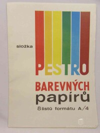 kolektiv, autorů, Složka pestrobarevných papírů - 8 listů formátu A/4, 0