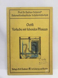 Oettli, Mar, Versuche mit Lebenden Pflanzen, 1914