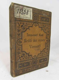 Kant, Immanuel, Vorländer, Karl, Kant Immanuel: Kritik der reinen Vernunft, 0
