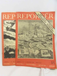 kolektiv, autorů, Reportér, Týdeník pro politiku, kulturu a sport, ročník V 1990 č. 11, 12, 1990