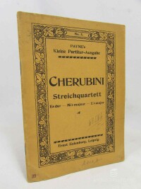 Cherubini, Luigi, Quartett No. 1. Es-dur für 2 Violinen, Viola und Violoncell, 0