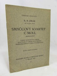Jirák, Karel Boleslav, Smyčcový kvartet C moll, 1922