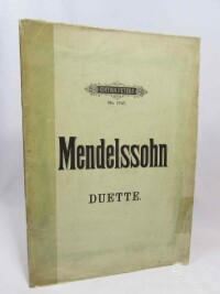 Bartholdy-Mendelssohn, Felix, Duette für zwei Singftimmen mit Pianoforte-Begleitung, 0