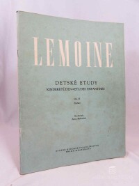 Lemoine, Henri, Detské etudy / Kinderetüden, 1963