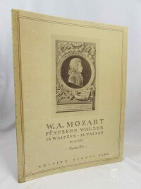 Mozart, Wolfgang Amadeus, Fünfzehn Walzer: 15 Valses-15 Waltzes, Für Klavier bearbeitet von Martin Frey, 1936