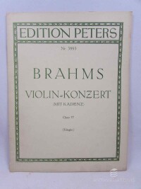 Brahms, Johannes, Konzert für Violine und Orchester, 0
