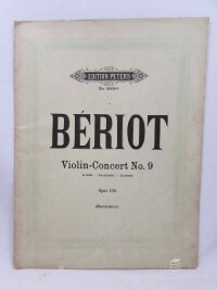 Bériot, de Charles, Violin-Concert No. 9.: A Moll, La Mineur, A Minor, 0