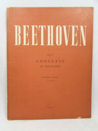 Beethoven, Ludwig van, Concerto: Re Maggiore, Violino e Piano, 1950