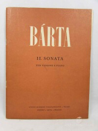 Bárta, Lubor, II. Sonáta pro housle a klavír, 1962