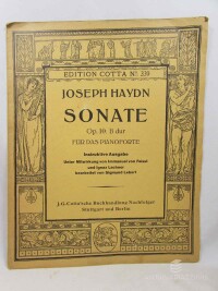 Haydn, Joseph, Sonate Op. 10. für das Pianoforte - B dur, 0