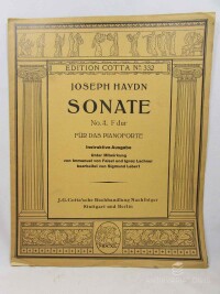 Haydn, Joseph, Sonate No. 3. für das Pianoforte - F dur, 0